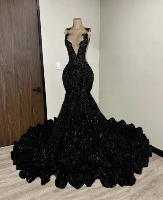 Sparkly New Design Red Diamonds Prom Dress 2026 Sequins Gown Bead Crystal Rhinestones Wedding Birthday Party Dress Customized