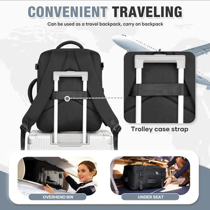 Luggage Cabin Bag, 40x30x20 Bag Men Women 15.6inch Laptop Bag Business  Travel Backpack，College School Backapck