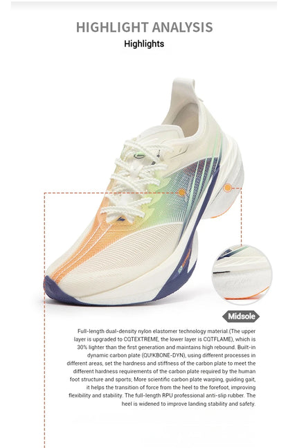 2.0 Men Women Running Sports Shoes Carbon Plate Racing Marathon Rebound Cushioning Male Sneakers 672432201
