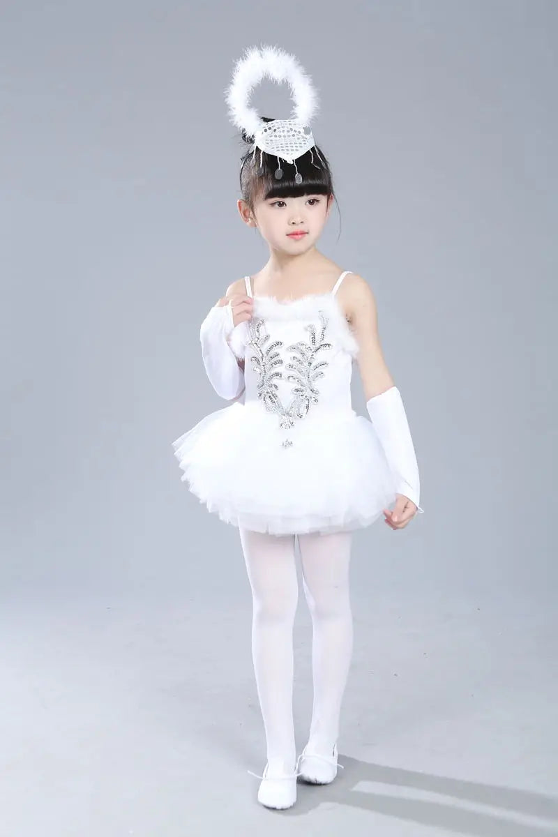 Summer Girl Dress Tutu Stage Ballet Leotards Party Girls Dresses Ballerine Dance Costumes Kids Clothes Princess Outfit Vestidos
