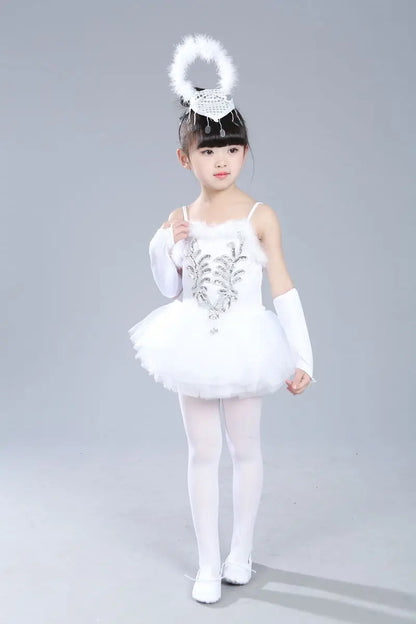 Summer Girl Dress Tutu Stage Ballet Leotards Party Girls Dresses Ballerine Dance Costumes Kids Clothes Princess Outfit Vestidos