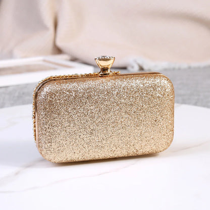 Rhinestone Women Bags Hollow Out Style Crystal Evening Bag Chain Shoulder Handbags Luxury Party Wedding Day Clutch Purse Handle