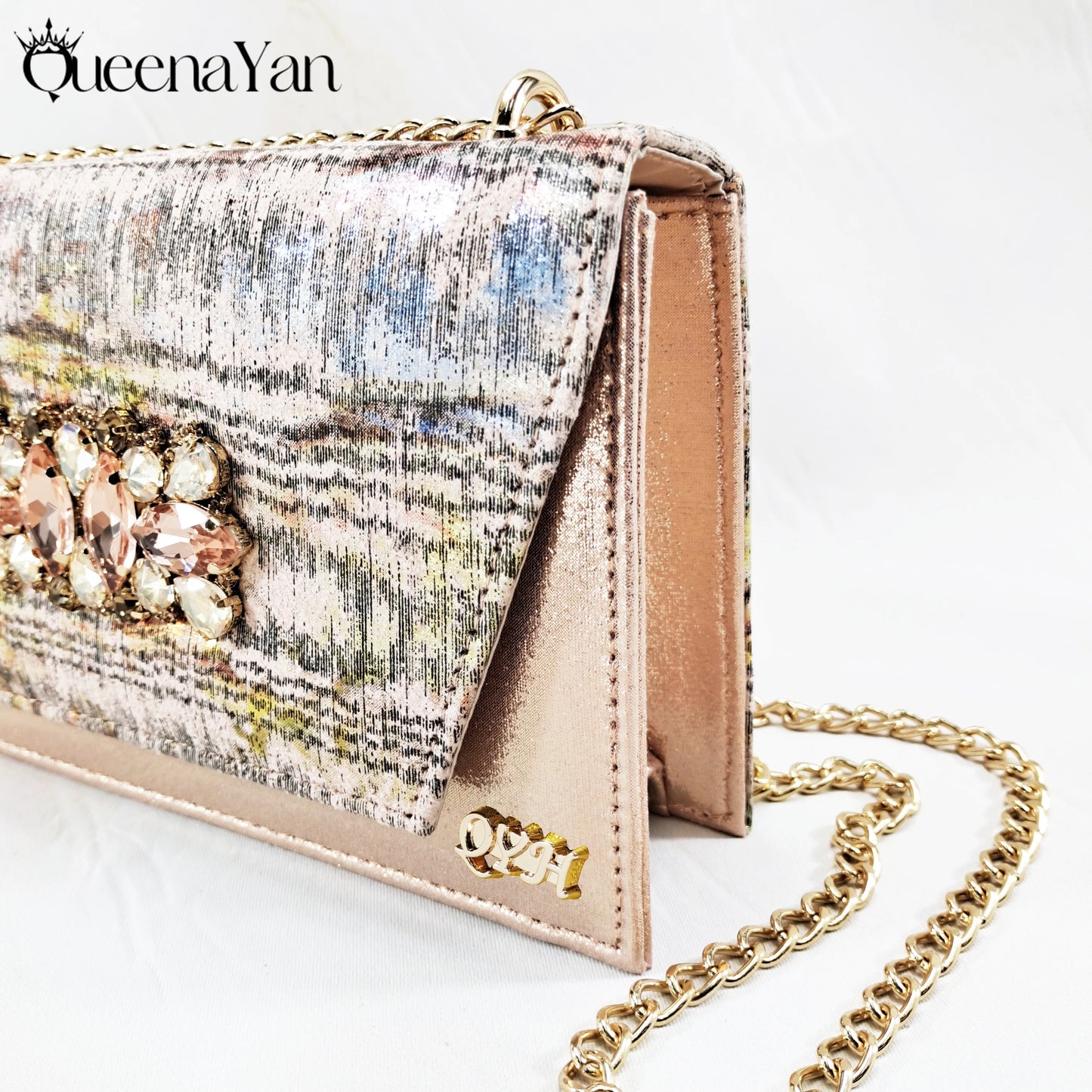 New Women High-Heel Shoes Elegant Wine Rhinestone Metallic Diamond Accents Paired with Match Handbag Exquisite Special-Material