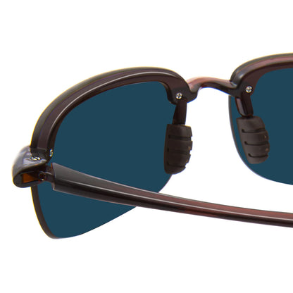 Rimless Polarized Sports Sunglasses Men&Women Tr90 Frame for Running Fishing Baseball Driving （8001）