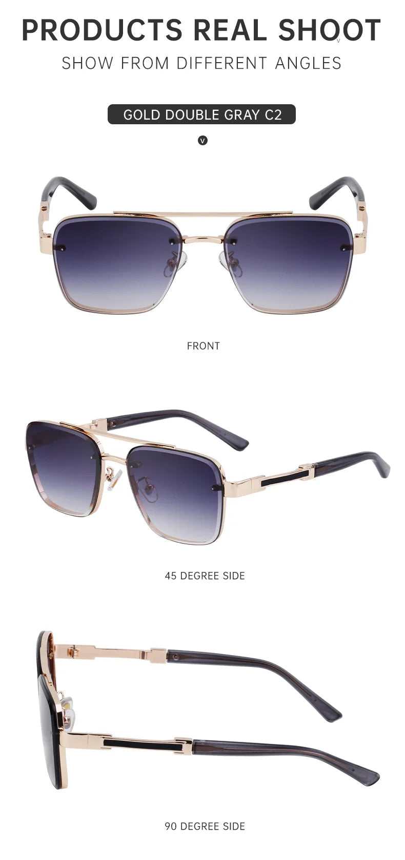 Retro Square Sunglasses For Men Sunscreen Vintage Sunglasses Women Trendy And Fashionable Fashion Glasses Gafas De Sol Hombre
