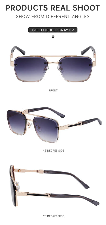 Retro Square Sunglasses For Men Sunscreen Vintage Sunglasses Women Trendy And Fashionable Fashion Glasses Gafas De Sol Hombre