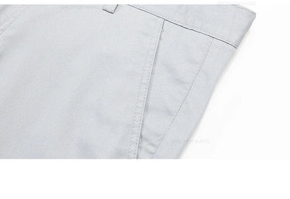 Bamboo Fiber Fabric Men's Casual Pants Summer New Ultra-thin Elastic Soft Straight Business Trousers Classic Black Khaki Gray