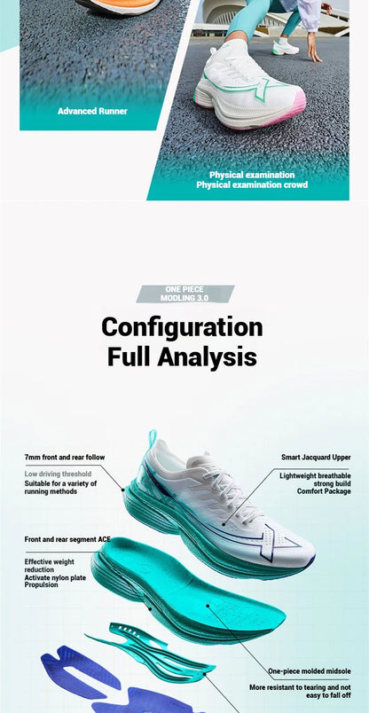 One Piece Model 3.0 Men Running Shoes 2025 Spring Comfortable Stability Cushion Rebound Racing Sneakers 875219110030