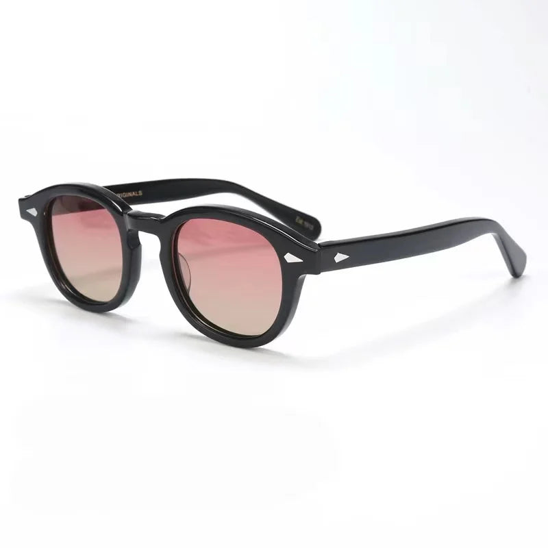 Premium Trendy Polarized Men Women Sun Glasses Vintage Acetate Frames Square Male Couple Eyewear