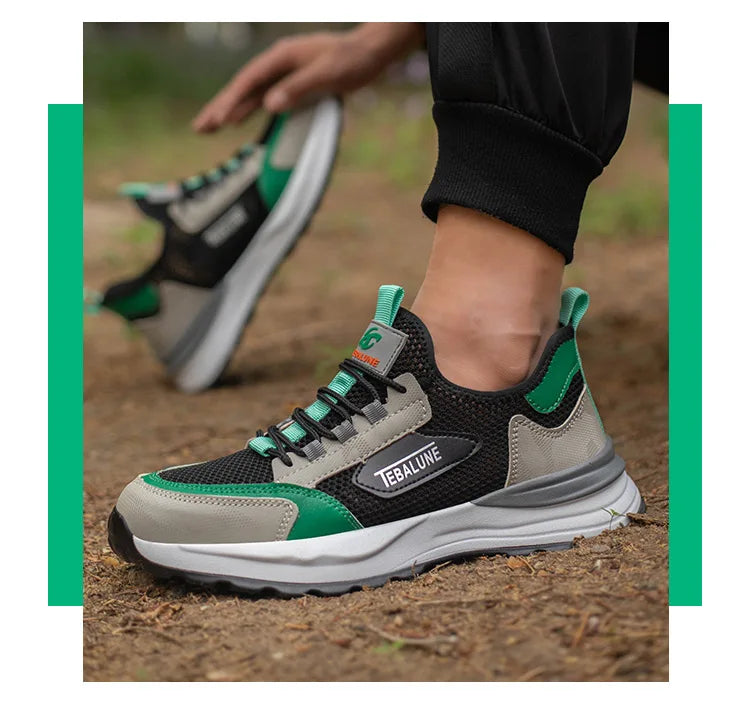 Composite Toe Cap Labor Shoes Sneakers For Men Puncture-Proof  Security Protective Boots Indestructible Male Footwear