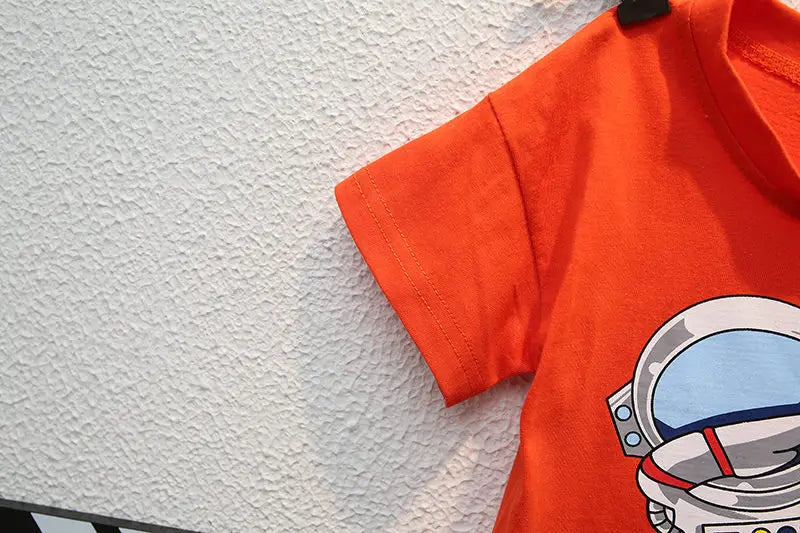 Summer Casual Children's Clothing Set Baby Boys Girls T-Shirt Short Pants 2pcs Suit Toddler Infant Coat for Kids 1-5 Years