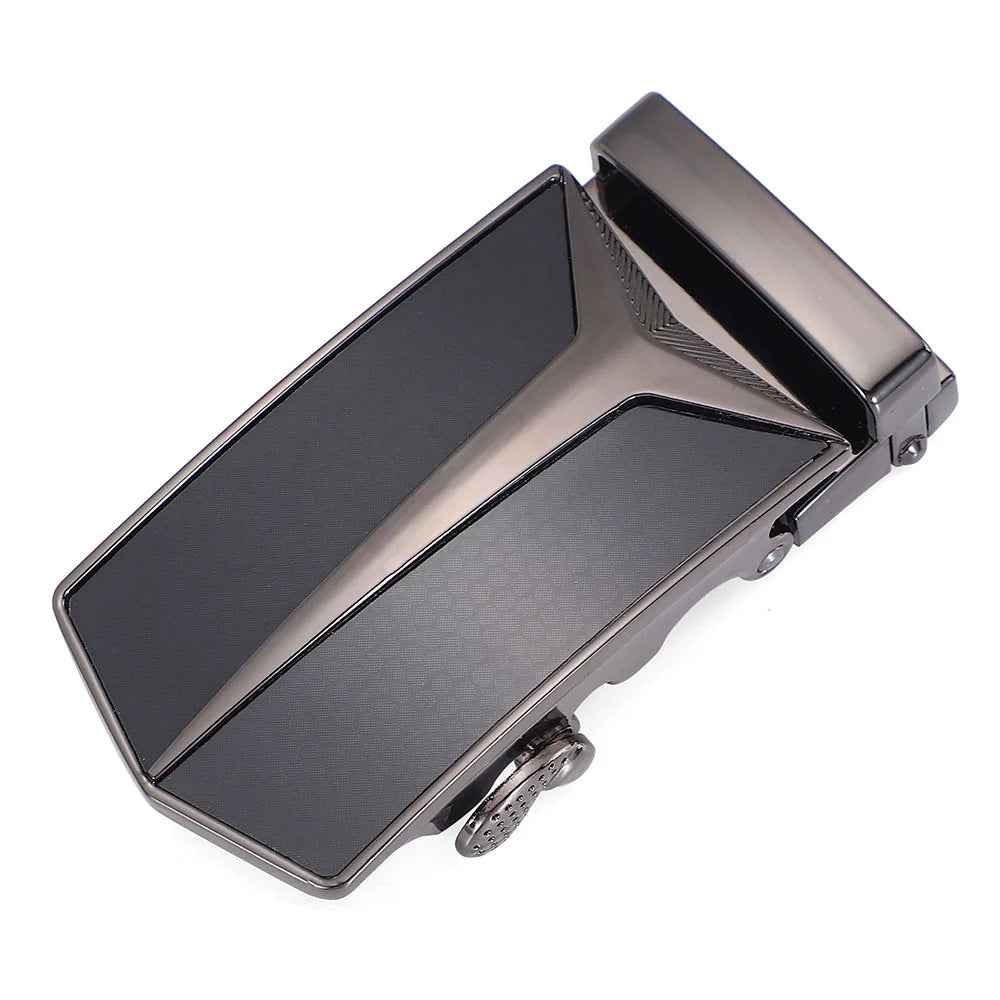 Brand Men's Belt, Length 115cm-145cm, Genuine Leather Belt, Adjustable Automatic Belt, Luxury Mens Belt