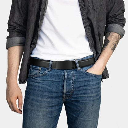 Men Belts Automatic Buckle Belt Famous Brand Business Belt Men Top Quality PU Luxury Leather For Men Leather Strap Casual For Me