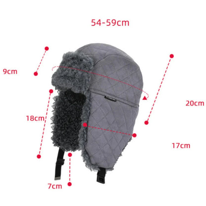 Russian Hat Thick Warm Lamb Fleece Winter Hat for Men Women Windproof Snow Ski Trapper Earflap Cap Male Female Bomber Hat