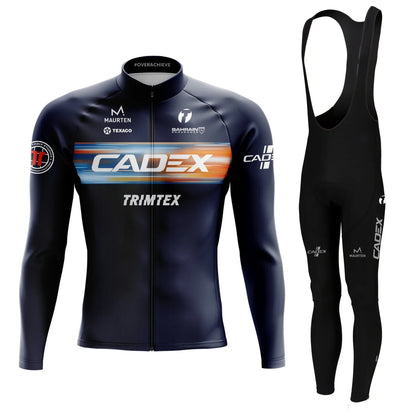 Pro Team CADEX Cycling Jerseys Men's Winter Thermal Fleece TRIMTEX Sports Cycl Clothing Outdoor Road Bike Apparel