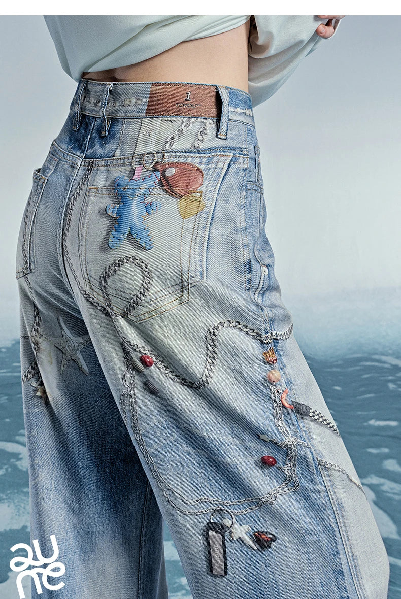 Women Denim Jean 2025 Spring New Long Pants 8518053