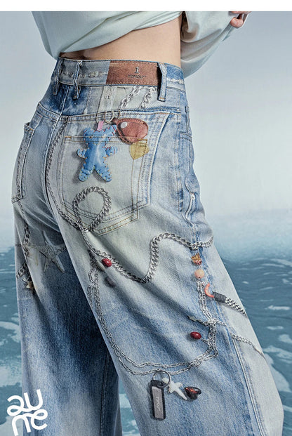 Women Denim Jean 2025 Spring New Long Pants 8518053