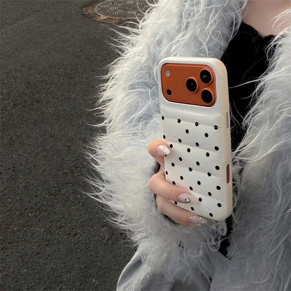 Luxury Silver Leather Love Heart Phone Case For iPhone 17 Pro 16 15 14 Pro Max Back Cover with Hand Strap Shockproof Cute Cases