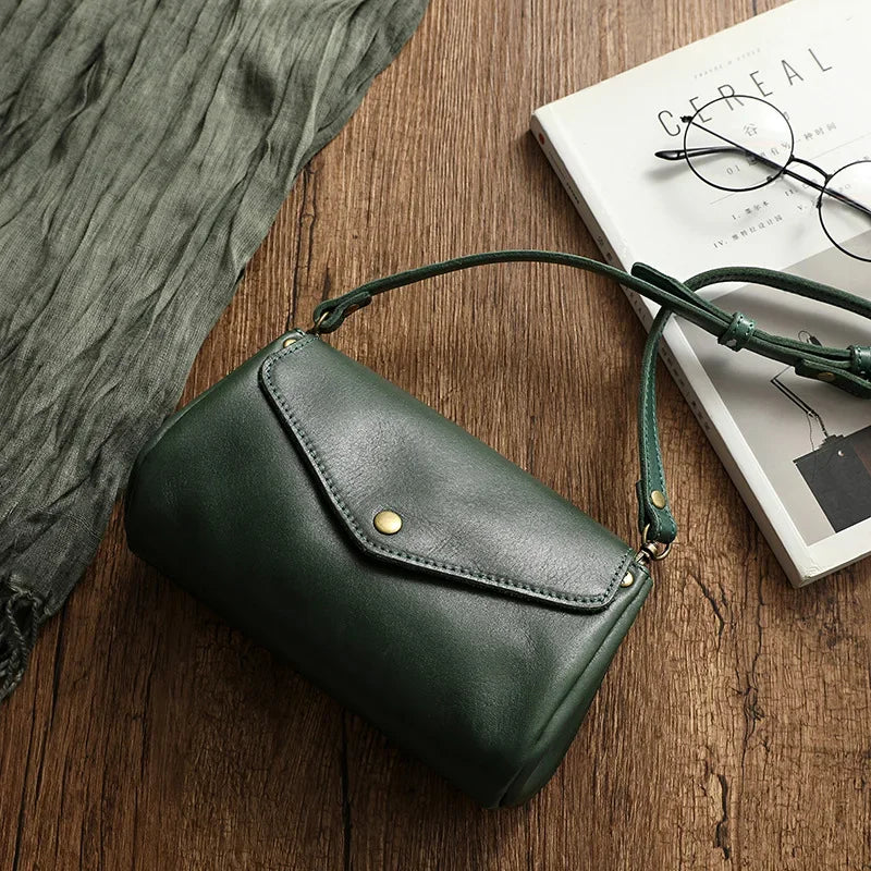 High Quality Genuine Leather Women Crossbody Bag New Style Multi-Layered Messenger Bags Small Female Mobile Phone Purse Bag