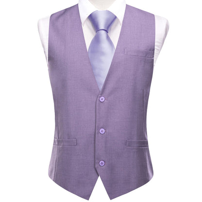 New Light Yellow Men Vest Wedding Solid Waistcoat Neck Tie Hanky Cufflinks Set for Male Suit Business Party Designer Gifts