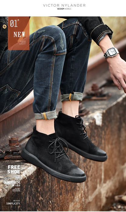 Mens Genuine Leather Winter Ankle Military Treking Tactical Boots Outdoor Men Shoes