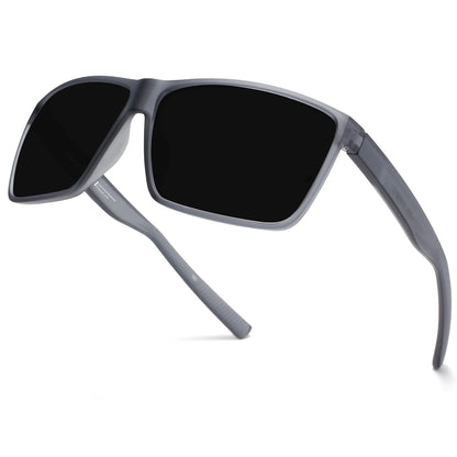 XL Z87 Polarized Safety Sport Sunglasses for Men Women Big Wide Heads TR90 Ultralight UV400 Oversized Outdoor Work Shades 8108