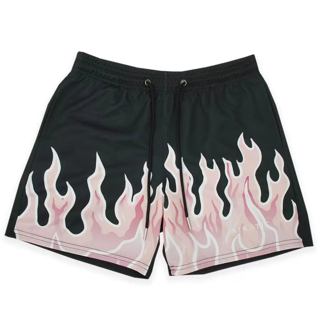 Summer Mens Sports Gym Fitness Running Basketball Short Pants Quick Dry Mesh Trend Jogger Beach Casual Motorcycle Shorts