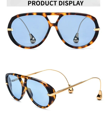 2026 Trend High Quality Pilot Sunglasses Acetate Frame Man Polarized Glasses Women Personality Alloy Legs UV400 Outdoor Eyewear