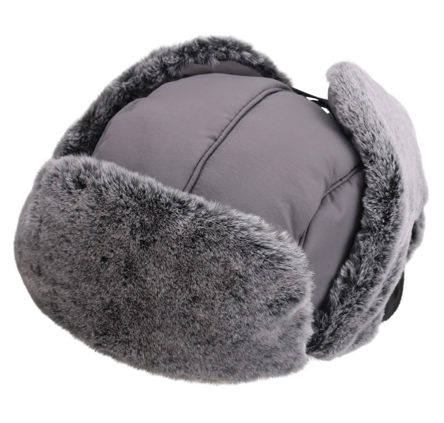 Men's Trapper Hat With Faux Fur Linning Eskimo Windproof Waterproof Winter Warm Hats Ushanka Hunting Skiing Hat