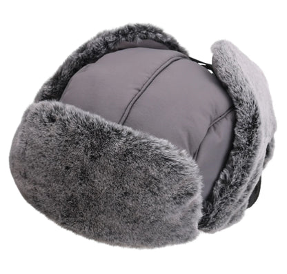 Men's Trapper Hat With Faux Fur Linning Eskimo Windproof Waterproof Winter Warm Hats Ushanka Hunting Skiing Hat