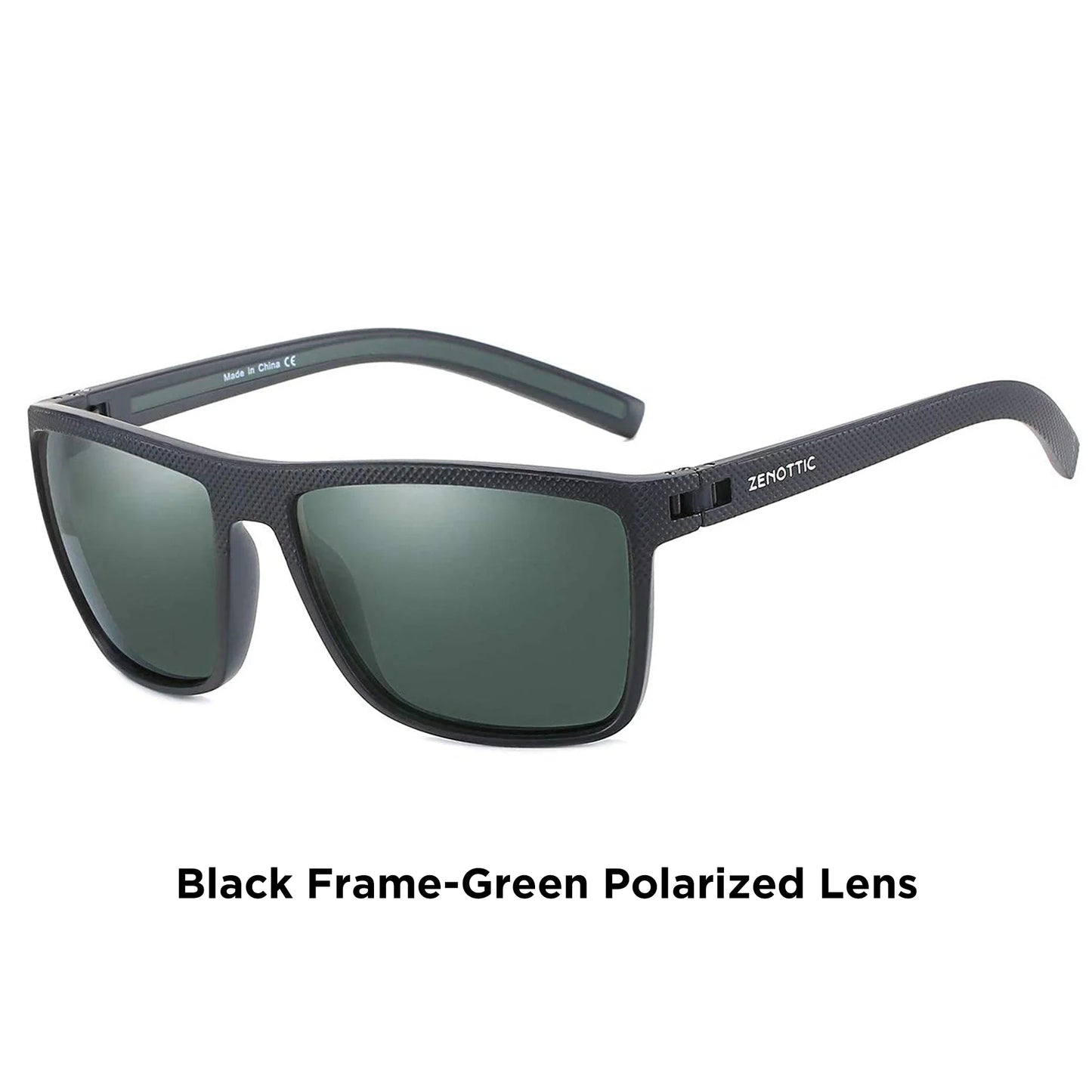 Retro Polarized Sunglasses for Men Lightweight TR90 Frame UV400 Protection Square Sun Glasses Night Vision Goggles