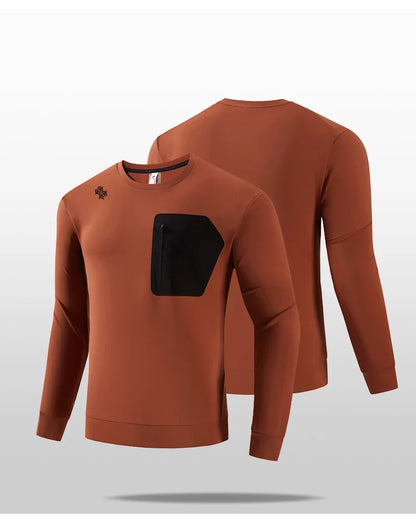 Men's High-Quality Outdoor Sports Long-Sleeved T-Shirt Autumn Winter Spring Leisure Running Leisure Tops