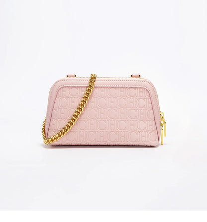 Solid Color Versatile Letter Print Design Exquisite Fashionable and Minimalist 2024 Seasonal New Women's Chain Shoulder Bag