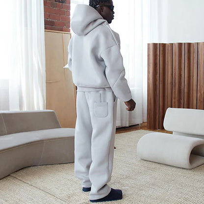 Y2k Fashion Hoodie Men And Women Casual Loose Streetwear Personalized Multi-Functional Pullover Hoodie Jogger Sweatpants Set