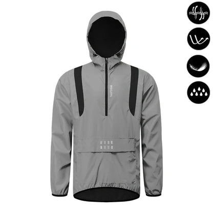Reflective Cycling Jacket Winter Autumn Bicycle Windbreaker Bike Soft Windproof Waterproof Motorbike Jacket Men Coat