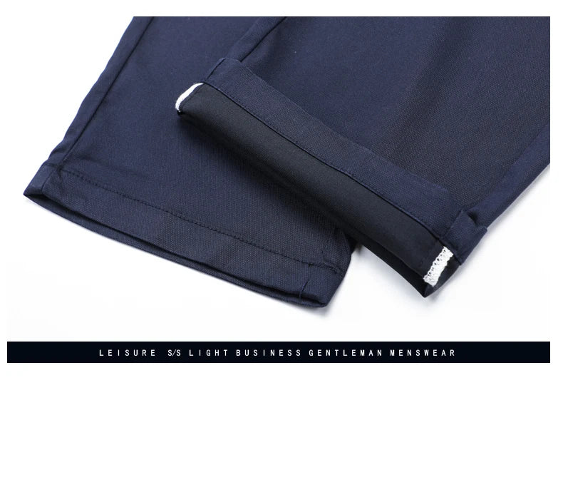 2024 Summer New Men's Business Thin Straight Casual Pants Classic Style cotton Stylish Stretch Luxury Trousers Male Brand