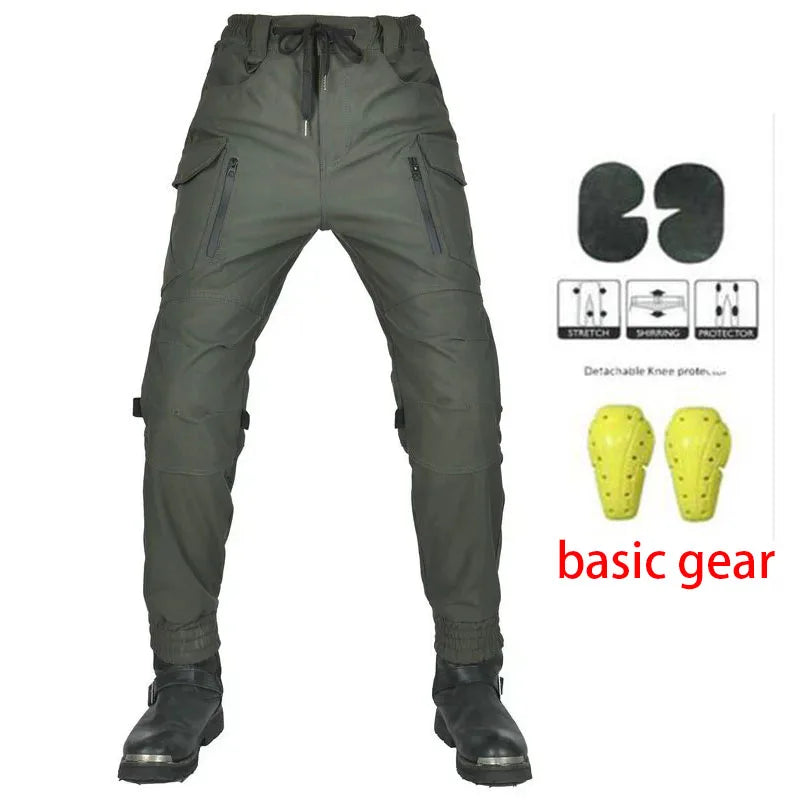 Motorcycle Riding Jeans Pants Waterproof reflective Soft Casual Inset Gear Wear-resistant Protective Layer On Hips And Knees