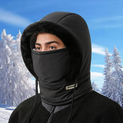 Winter Warm Hat for Men and Women, Autumn and Winter Cycling Ear Protection with Thick Velvet for Cold Protection