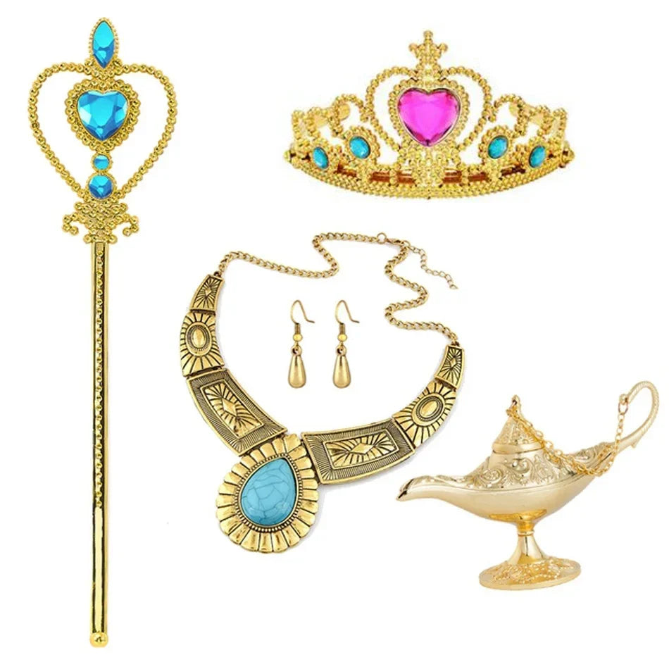 Halloween Party Princess Dress Kids Jasmine Costume