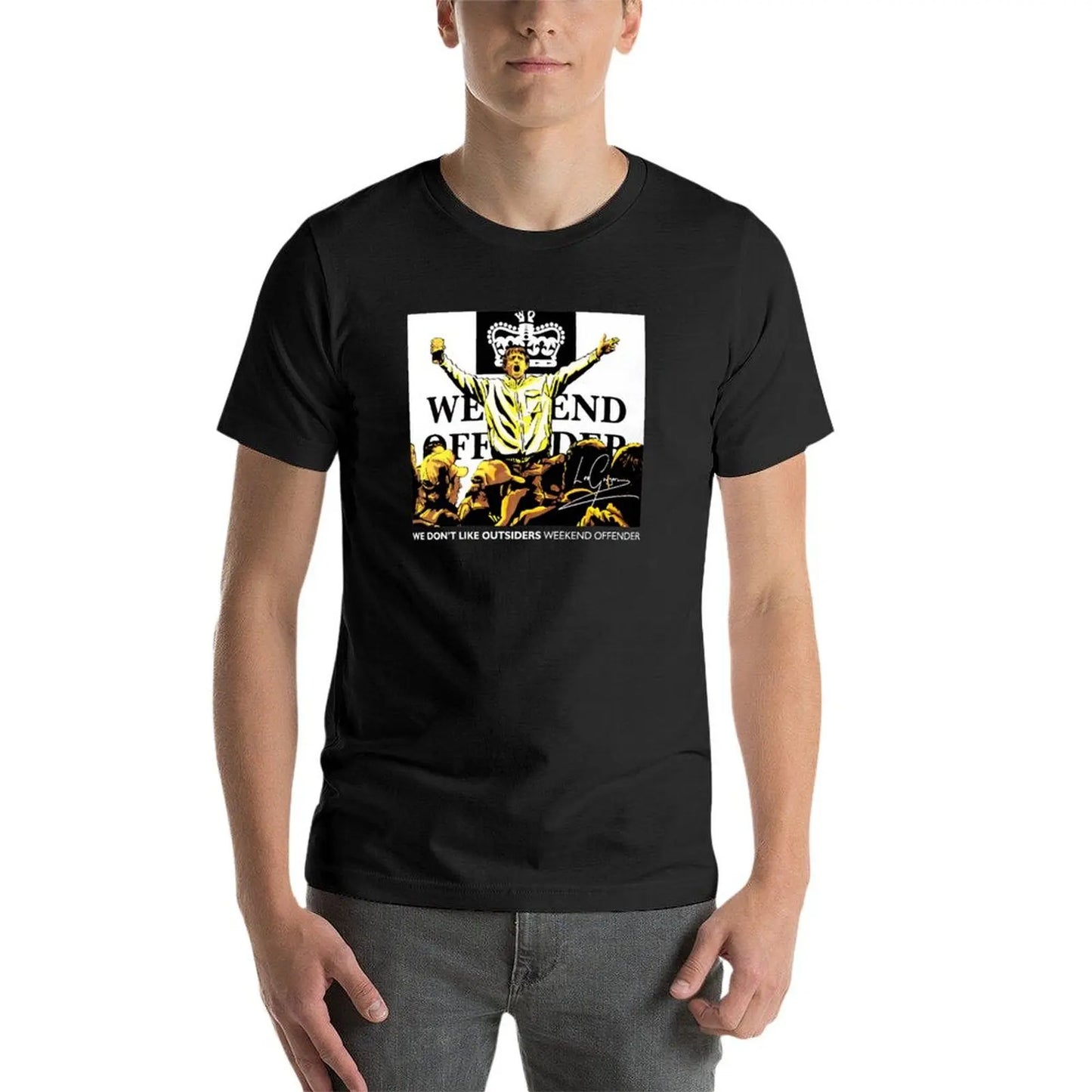 We Don't Like Outsiders Weekend T-Shirt hippie clothes heavyweights men graphic t shirts