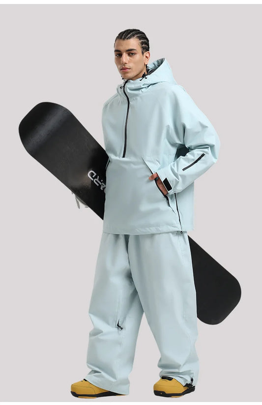 2025 Women's & Men's Slim Fit Ski Suit Set - Thermal Insulated Waterproof Snowboard Jacket & Pants for Outdoor Sports