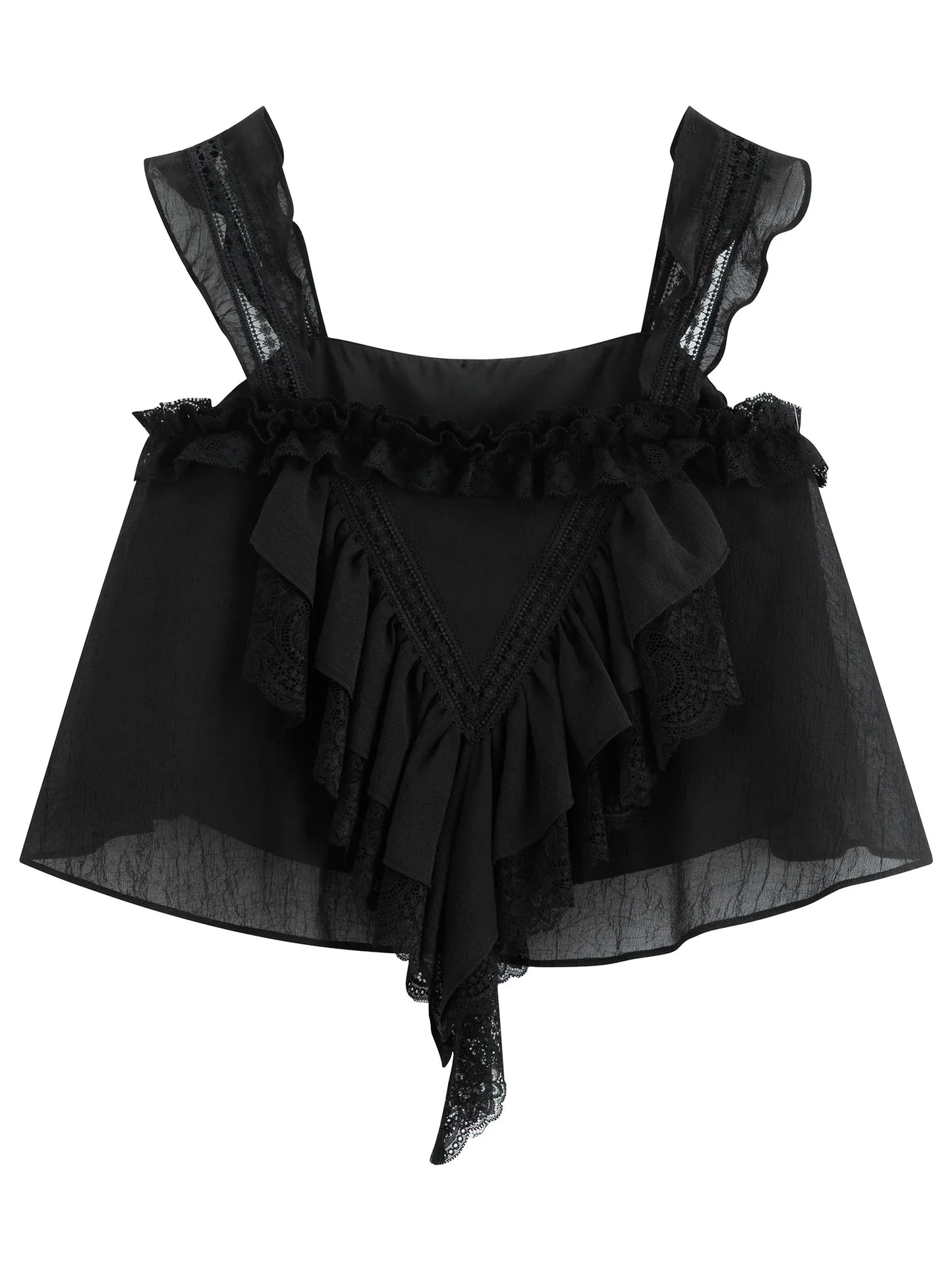 2026 Summer Women's Square Neck Sleeveless Crop Top, Spaghetti Strap Design Blouse for Y2K Coquette & Daily Layering Style