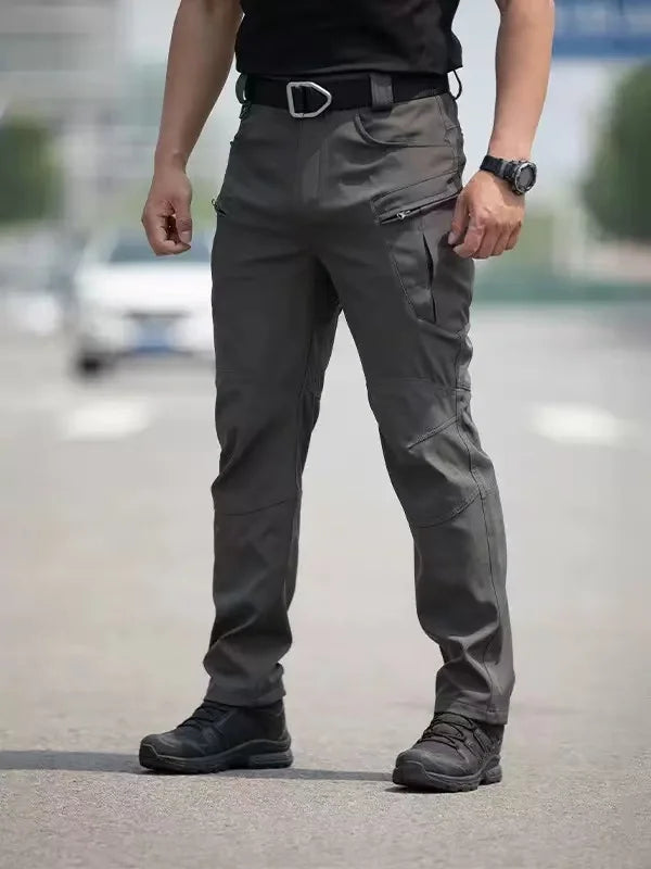 Men's Military Cargo Elastic Camping Hiking Trekking Climbing Outdoor Sports Trousers Spring Autumn Tactical Quick Dry Pants