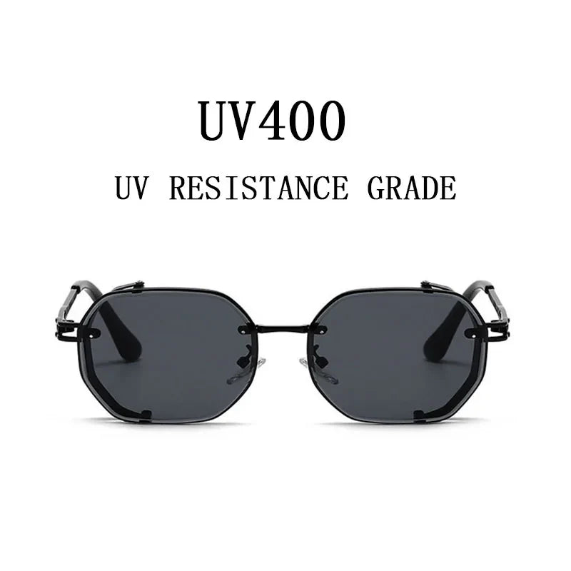 Steampunk Sunglasses For Men Punk Retro Sunglasses Women Trendy Vintage Fashion GlassesLuxe Gafas De Sol Hombre Zonnebril Heren