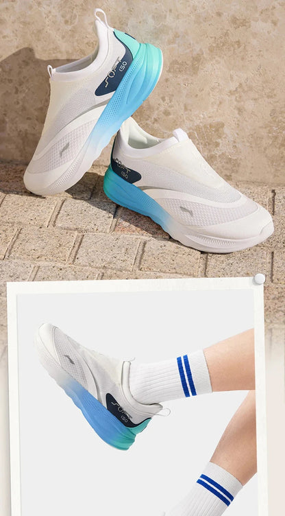 Men's SOFT GO 2 Walking Shoes COMFOAM Slip-on Soft Thick Heel LiNing Comfortable Wearable Sports Casual Shoes AGLV005