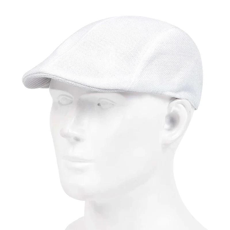 Mens Solid Casette Caps Spring and Summer Outdoor Casual Golf Hats Street Trend Hat