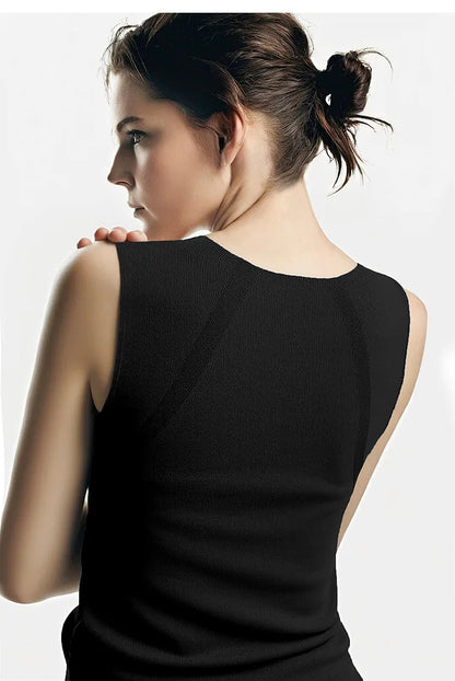 Women's Tank Top 2026 Summer New Round Neck Basic Solid Color Cami Slim Fit Versatile Sleeveless Vest Top female 12642039