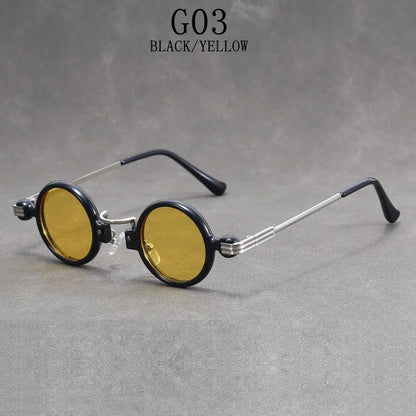 Round Steampunk Sunglasses For Men Retro Fashion Punk Sunglasses Women Trendy Vintage Glasses Dropshipping Gafas De Sol Hombre