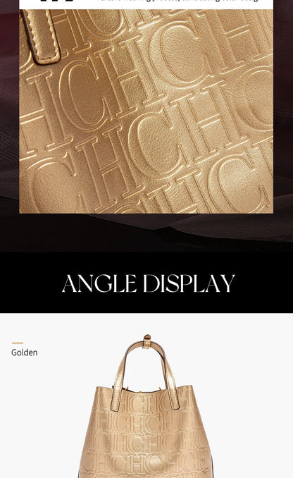Women's Tote Bag Spring Simple Embossed Handbag Women's Business Bag Large Capacity
