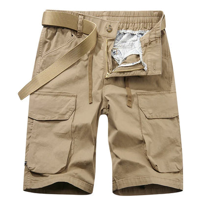 Men Spring Casual Tactical Cargo Shorts Men Multi Pocket Outdoor Shorts Men Breathable Sports Workout Daily Wear Male Shorts